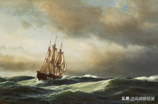 海洋主题绘画气势恢宏丹麦海景画家海洋主题绘画作品欣赏