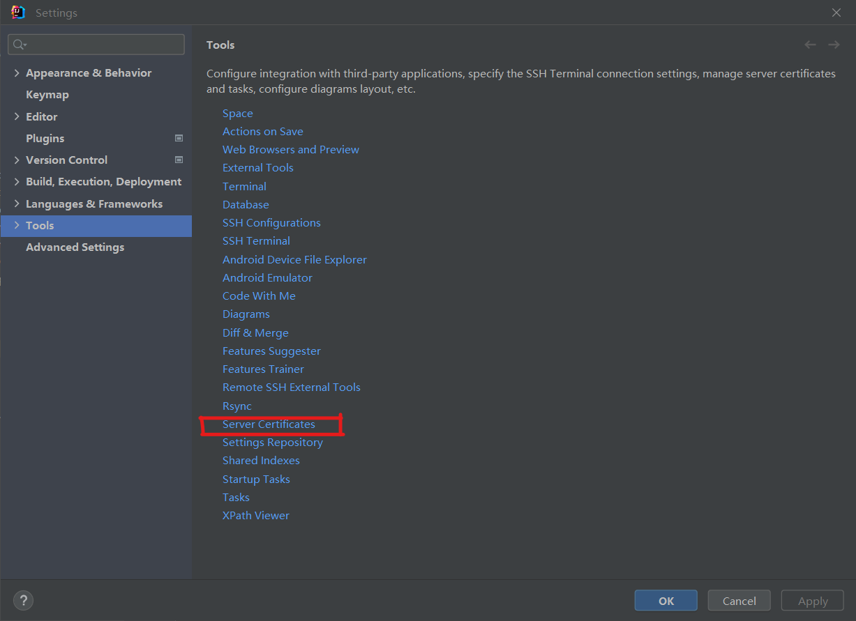 Idea server s certificate is not trusted 