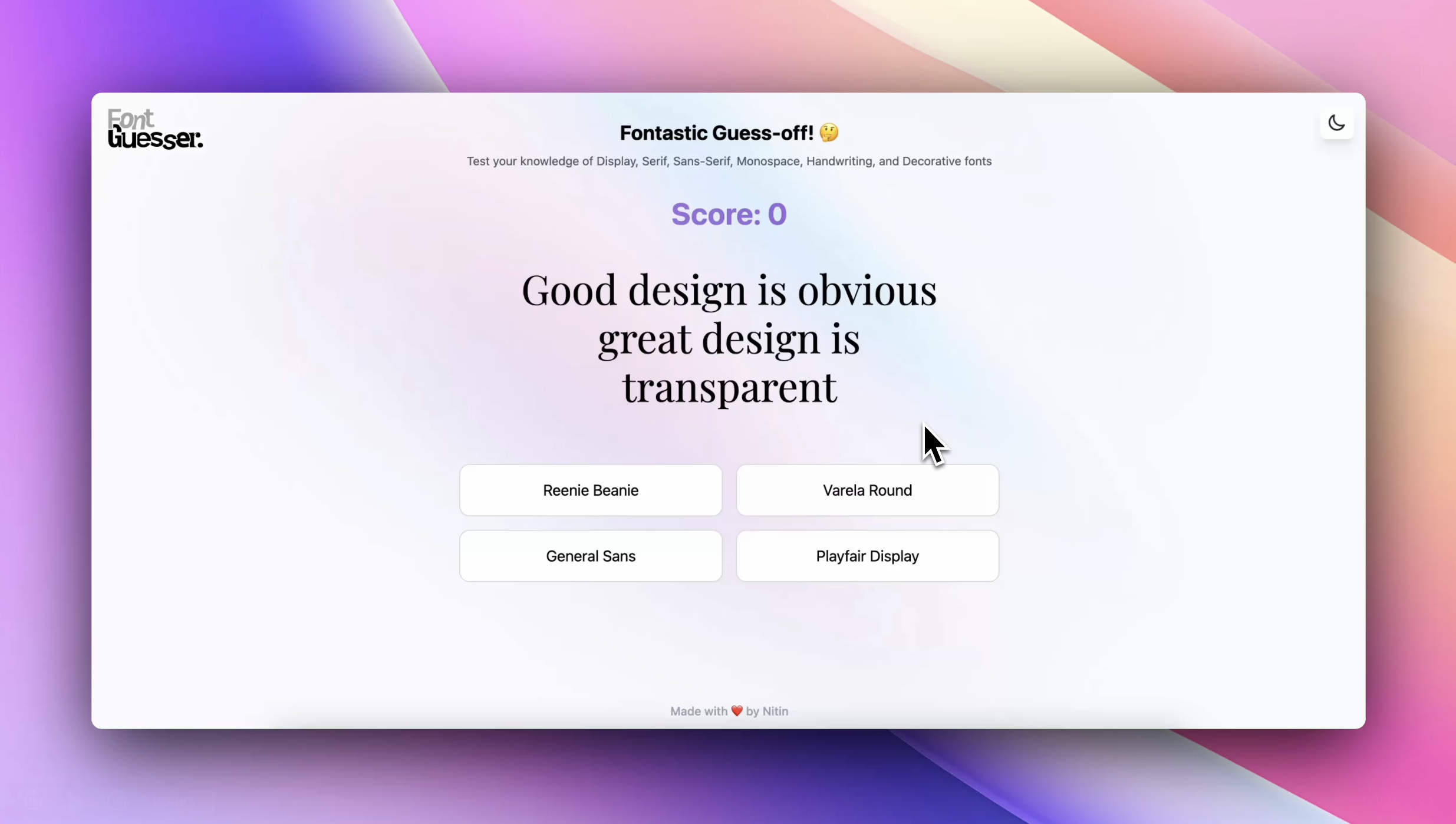 Font Guesser