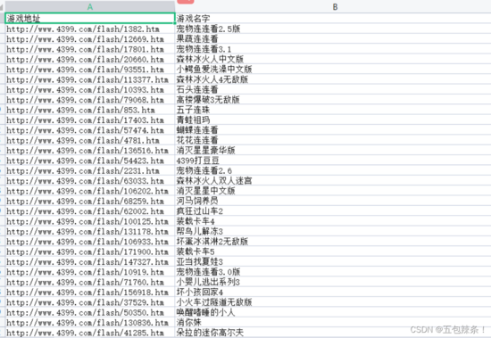 原力计划4399小游戏童年的乐趣，python爬取4399全站小游戏