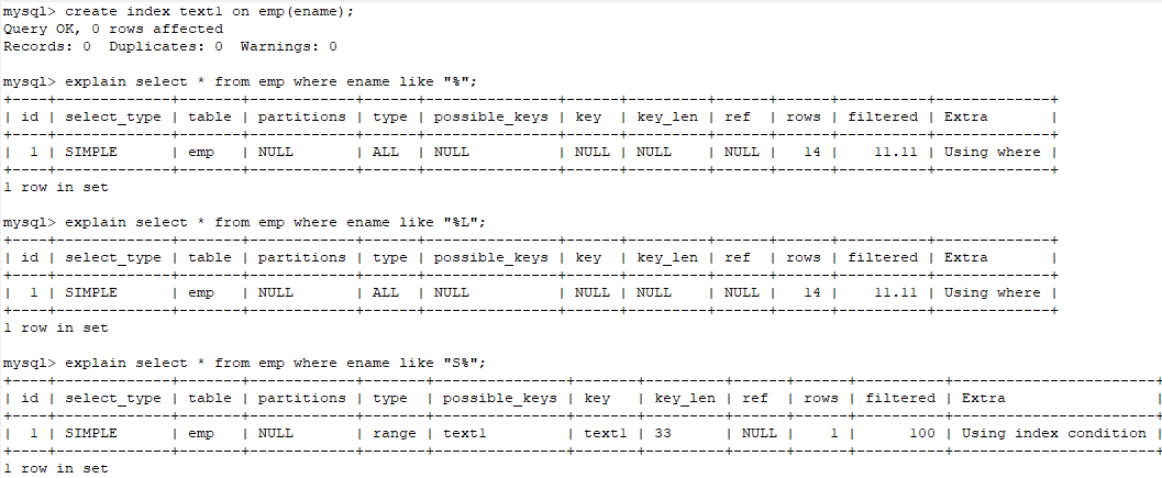 MySQL 面试题