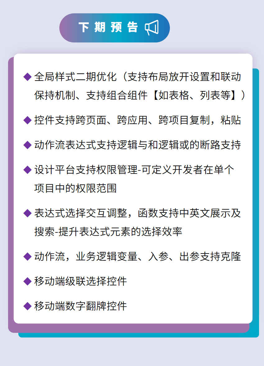 万应低代码 7 月重点更新内容速递