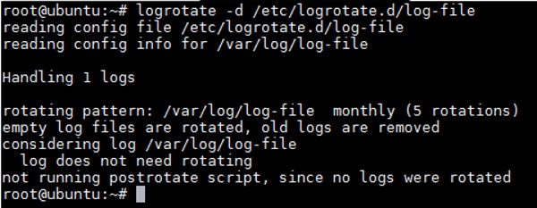 Linux 日志切割滚动工具logrotate