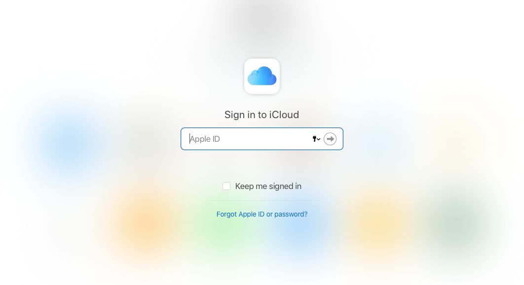 登录 iCloud