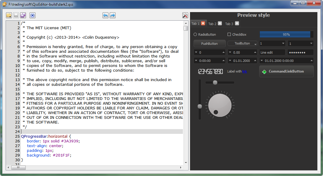 Qt css. Qt QSS примеры. QSS Style. QSS Editor qt. QSS qt example.
