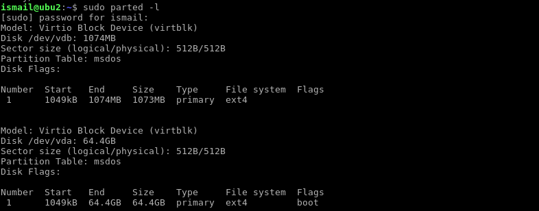  List Partitions