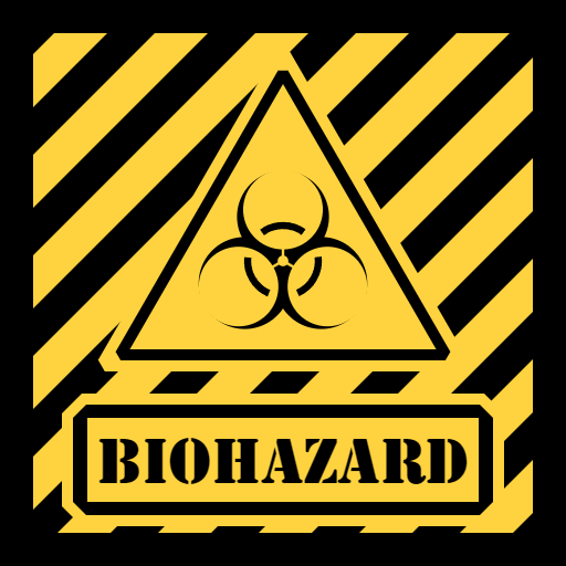 【Canvas与艺术】绘制方形斜纹生化危险Biohazard标志