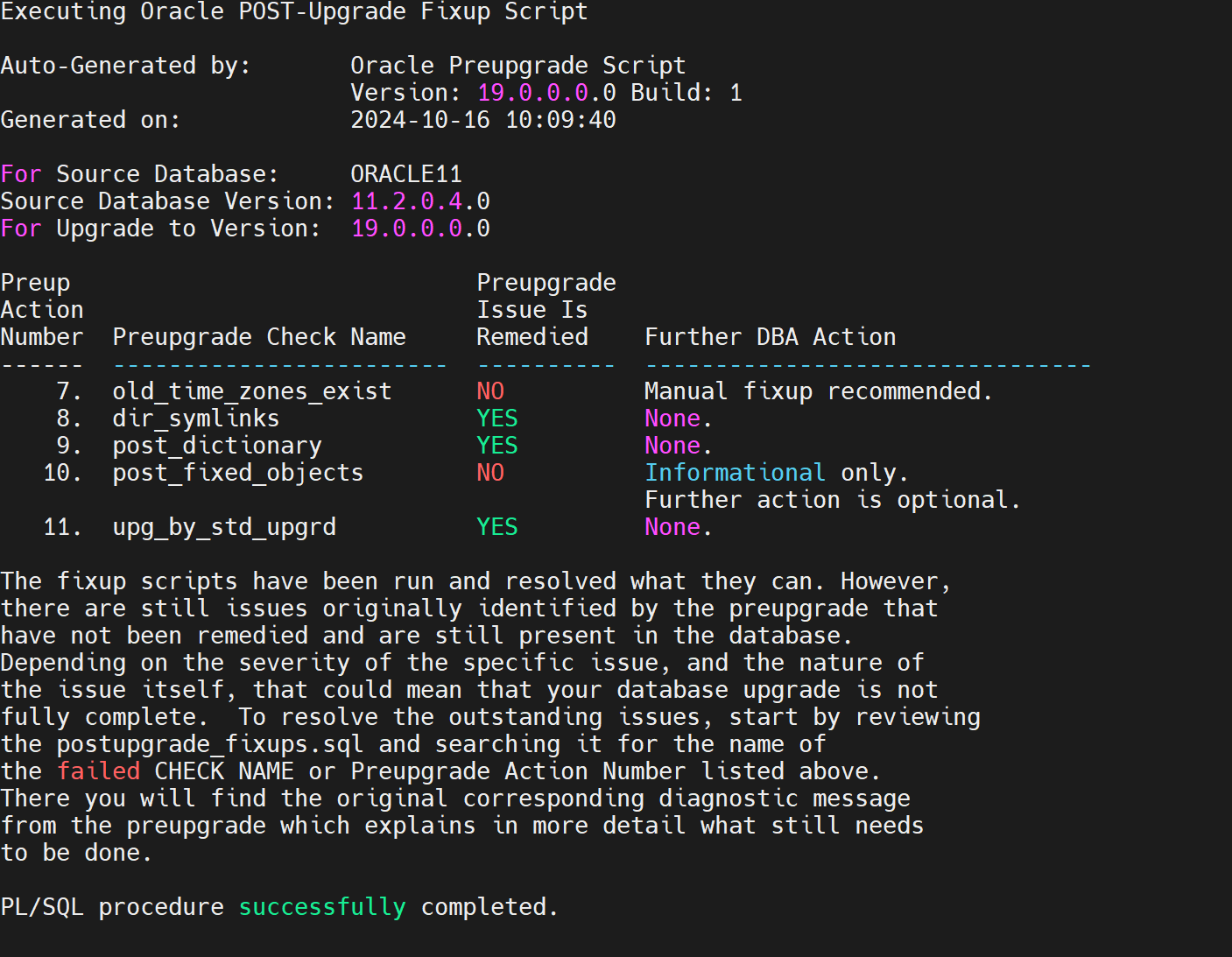 关于使用DBUA对oracle11.2.0.4升级19c中断的后续处理_oracle dbua-CSDN博客 image.