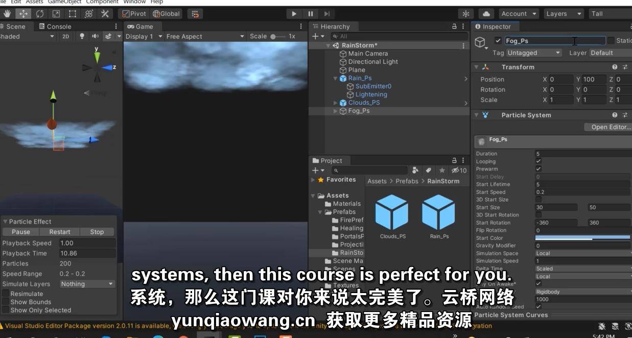 Unity粒子系统创建VFX游戏特效学习教程 Visual Effects in Unity Particle Systems [Beginner’s Guide] Unity-第4张