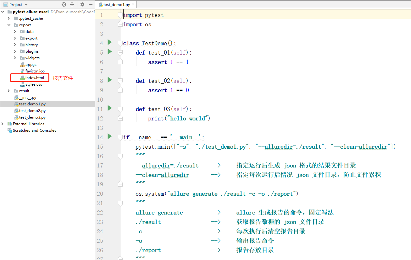 Pytest allure generate test report - Programmer Sought