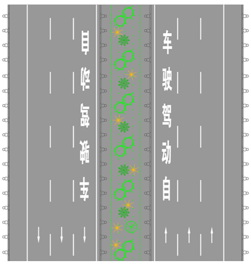 前者需要在道路上用规定的图形,符号,文字,线条,立面标记,突起路标等