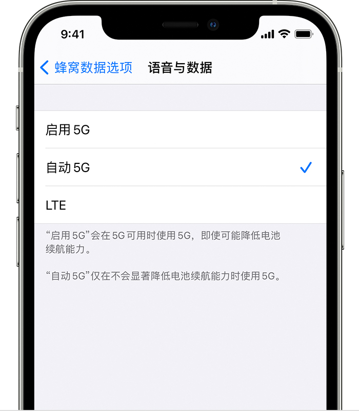 iPhone 12怎么用5G网络