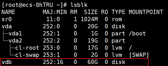 linux硬盘分区及挂载