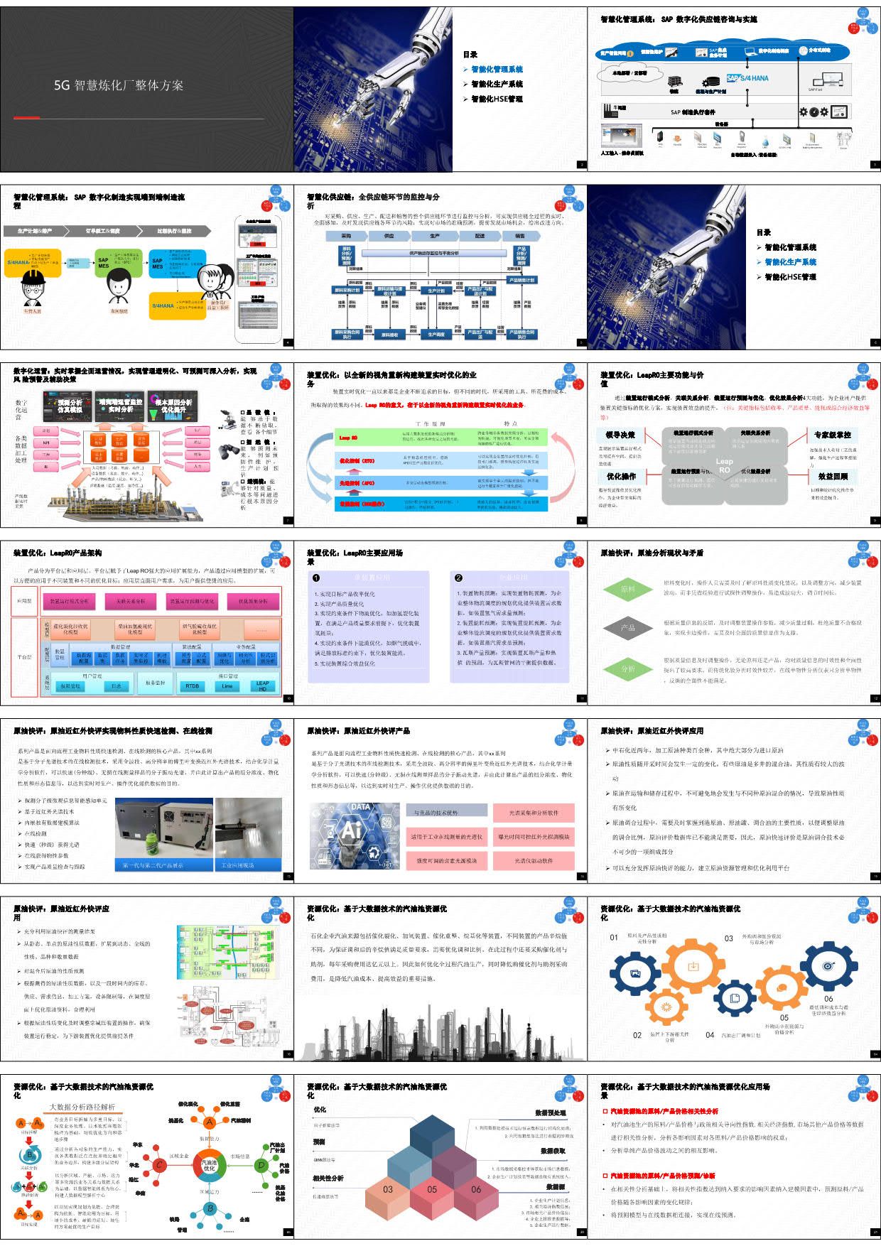 5G智慧石油炼化厂整体方案（62页PPT）