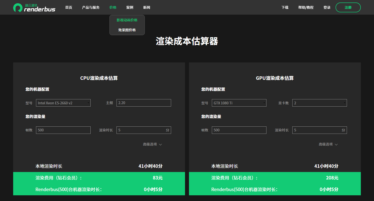 云渲染答疑：动画渲染价格一般多少？