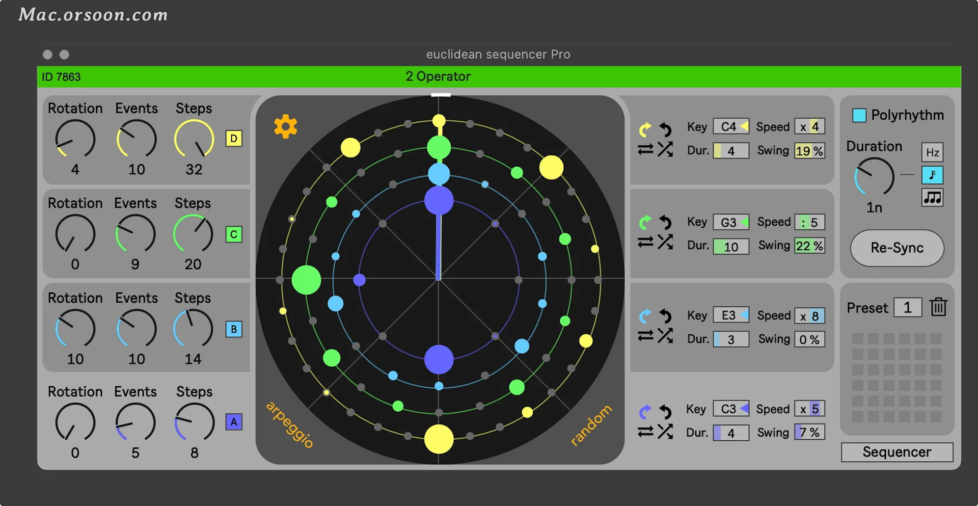 Alkman Euclidean Sequencer PRO Mac 复合节奏音序器CSDN博客