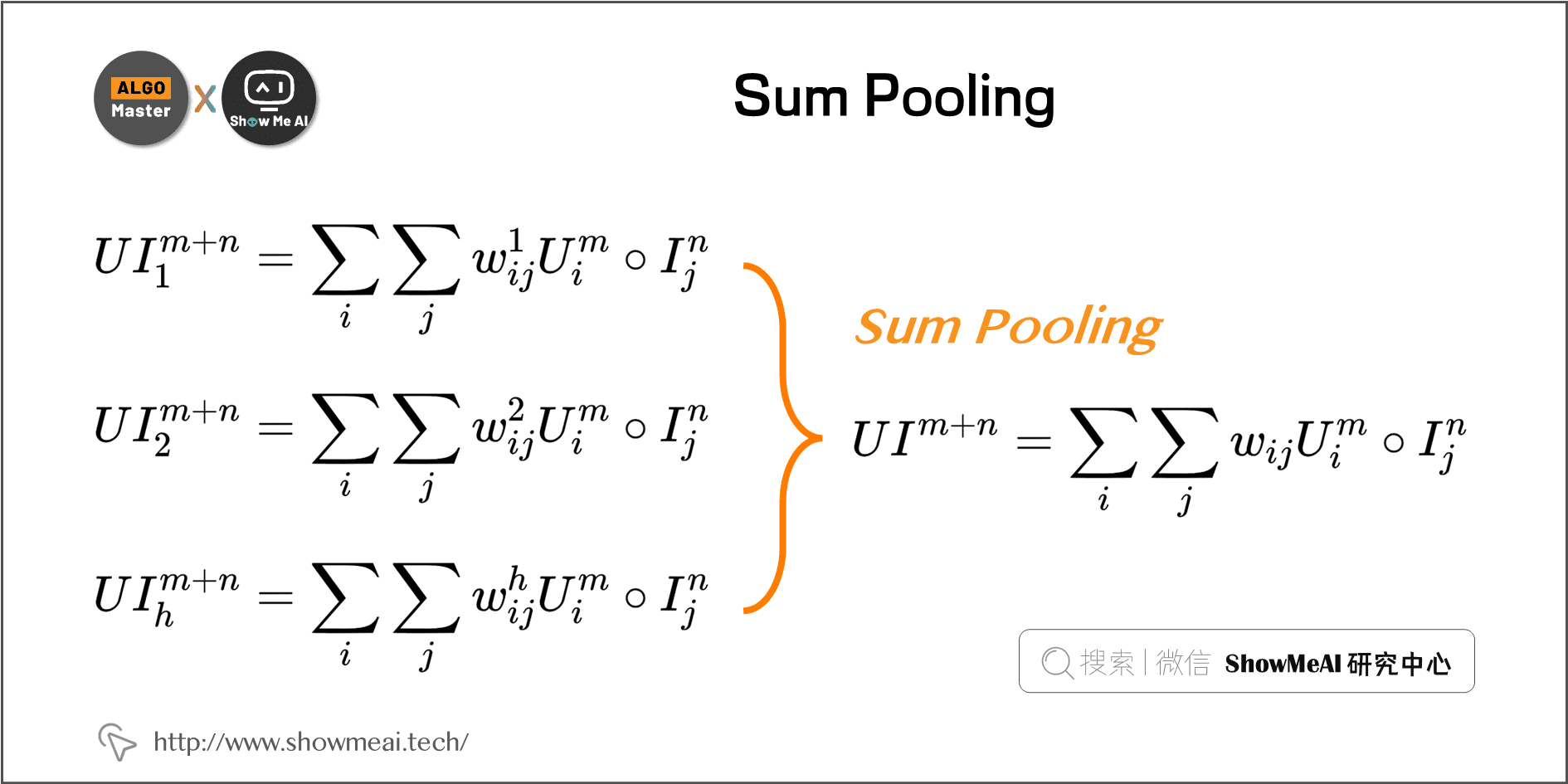 Sum Pooling; 3-16