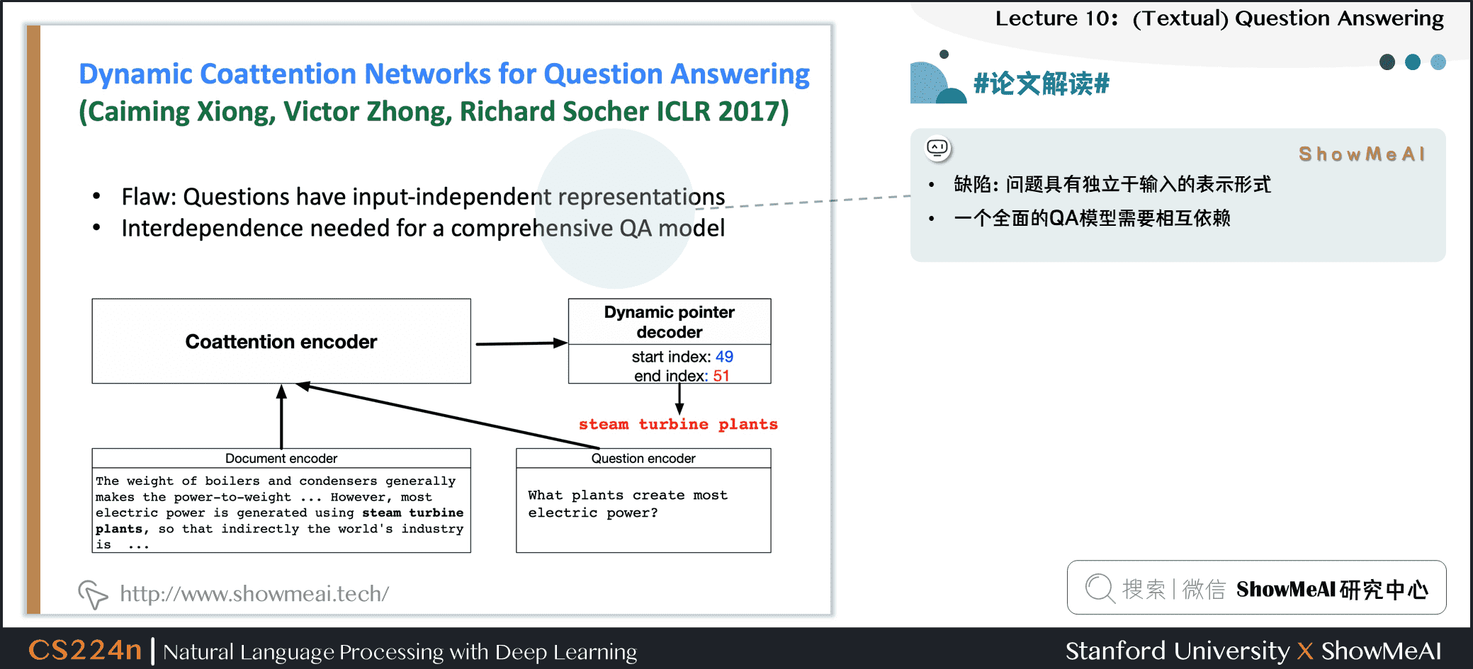 #论文解读# Dynamic CoattentionNetworks for Question Answering