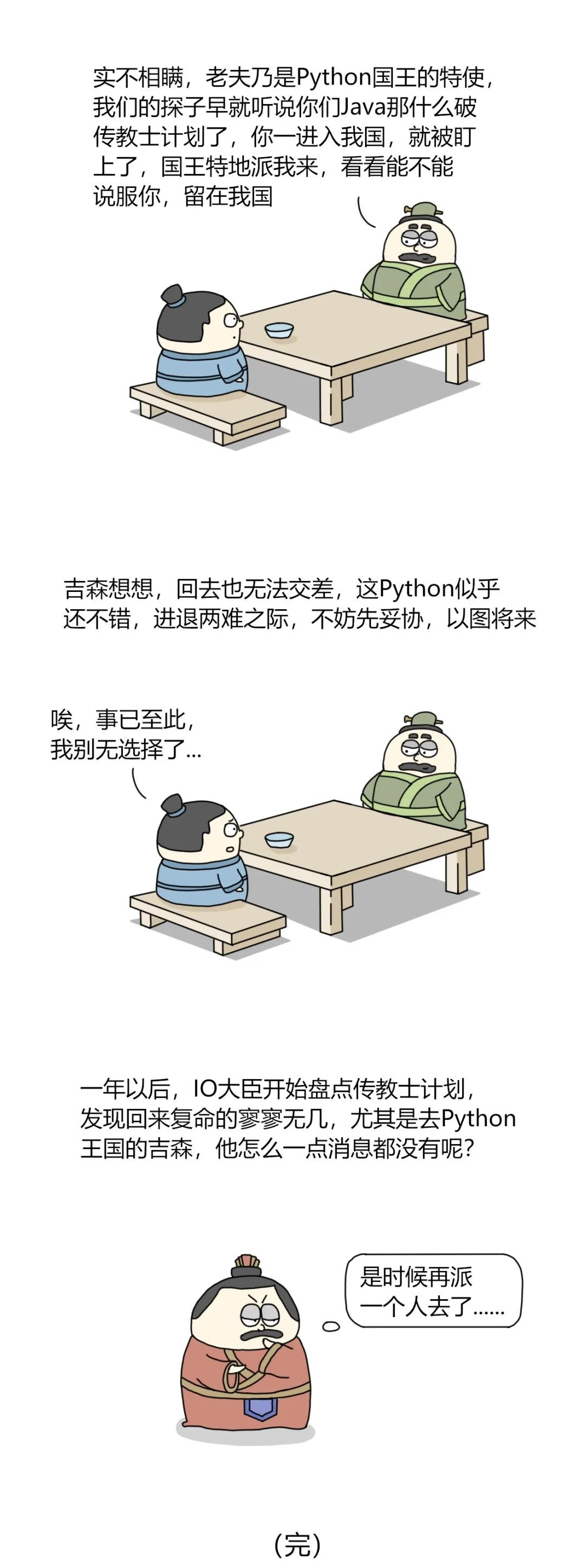 漫画 | Java对Python的渗透能成功吗？