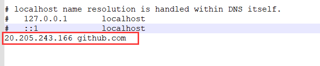hosts文件配置github的ip和域名对应关系