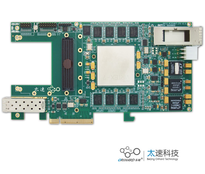 XC7VX690T-2FFG1761 ,PCIeX8,FPGA,FMC连接器,软件无线电处理平台,图形图像硬件加速器,Net FPGA, SFP+光模块,DAC子卡,HPC接口