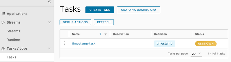 时间戳任务定义列表