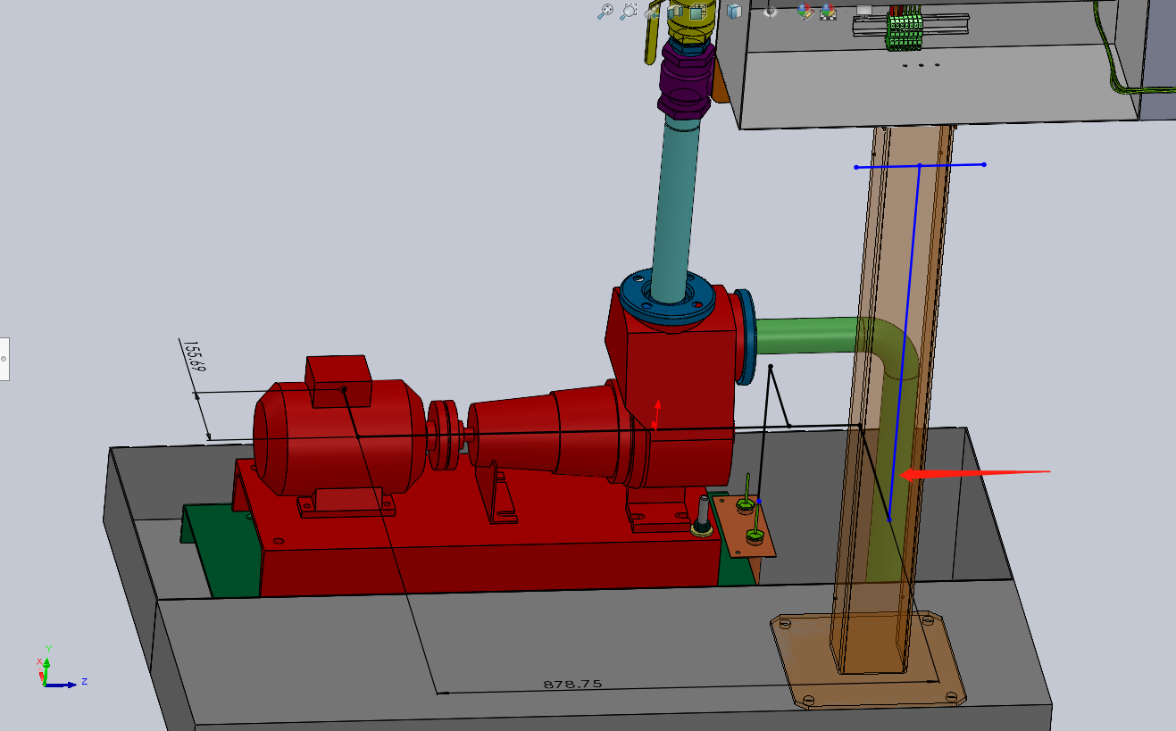 SOLIDWORKS Electrical 3D的柜外布线操作方法——为电缆绘制布线路径