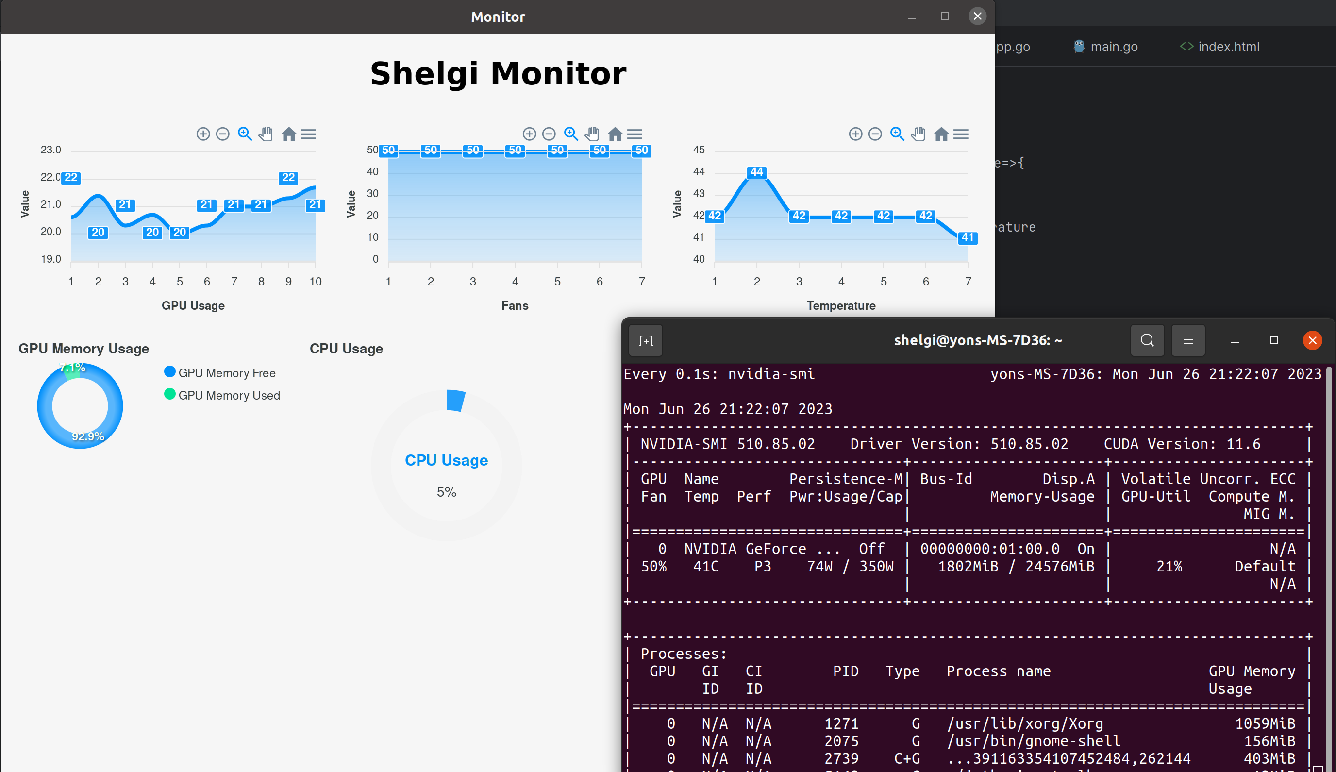 wails+vue3实现一个简单Monitor