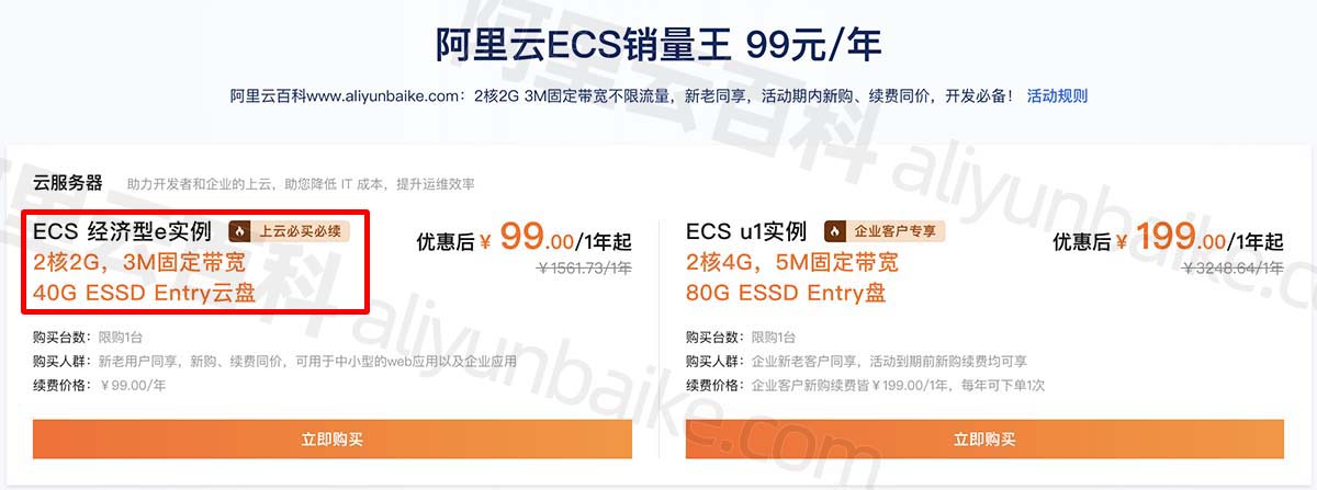 阿里云99元服务器40G ESSD Entry系统盘够用吗？