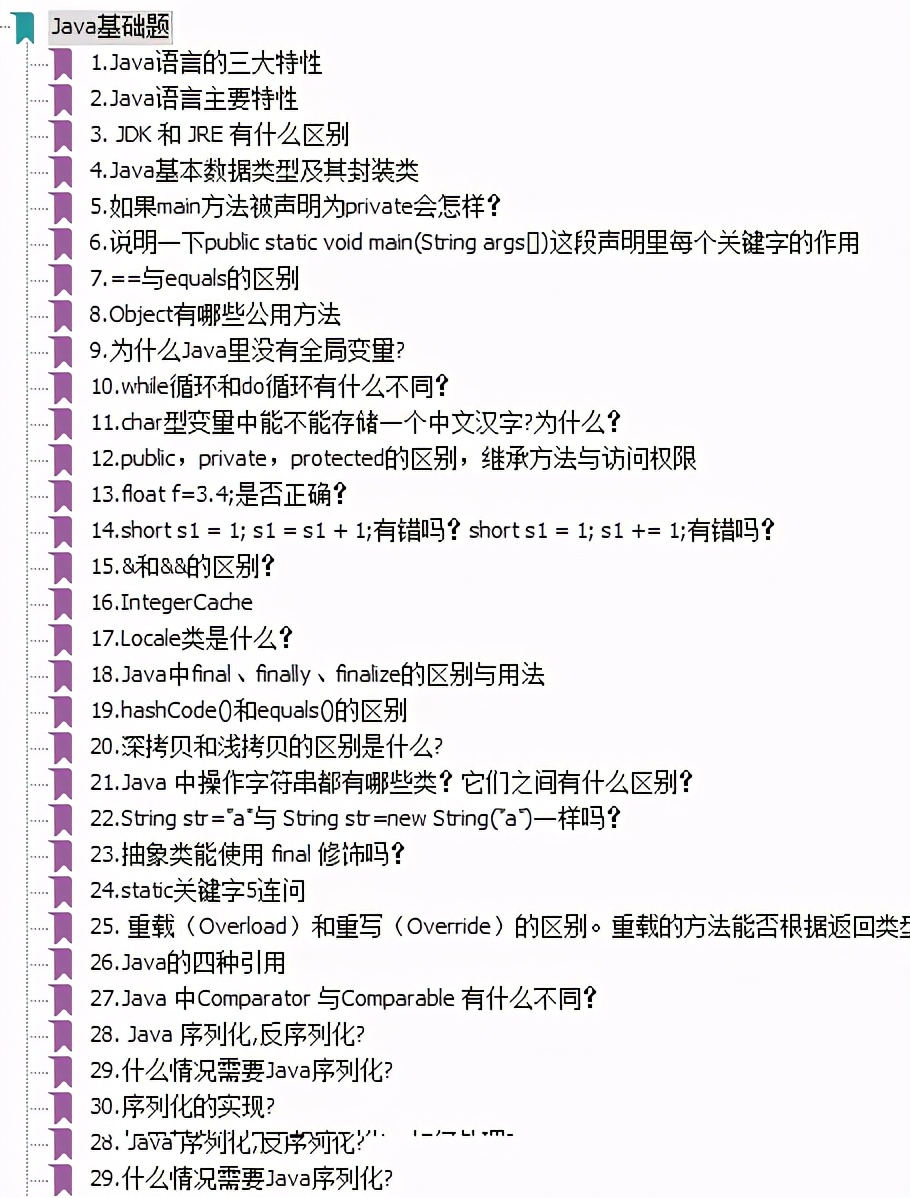 全凭阿里大牛总结的Java面试笔记，首战成功拿蚂蚁offer
