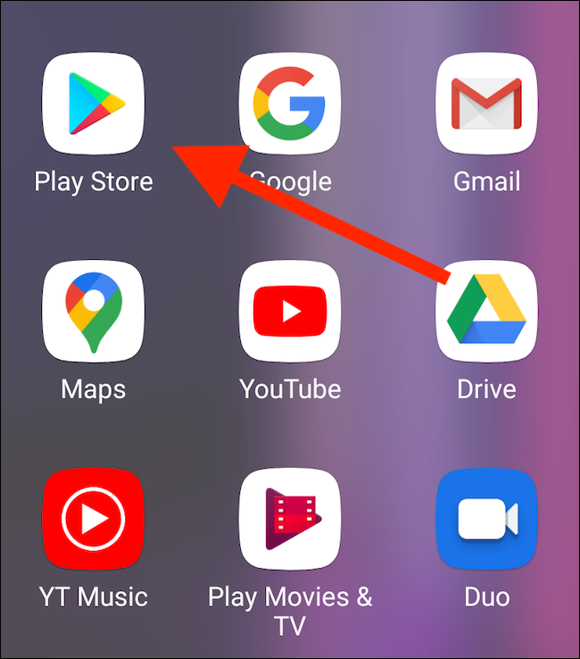 Open the Google Play Store App
