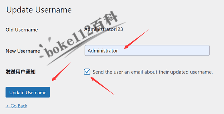 WordPress修改所有用户名并发送邮件通知的插件Easy Username Updater-第3张-boke112百科(boke112.com)