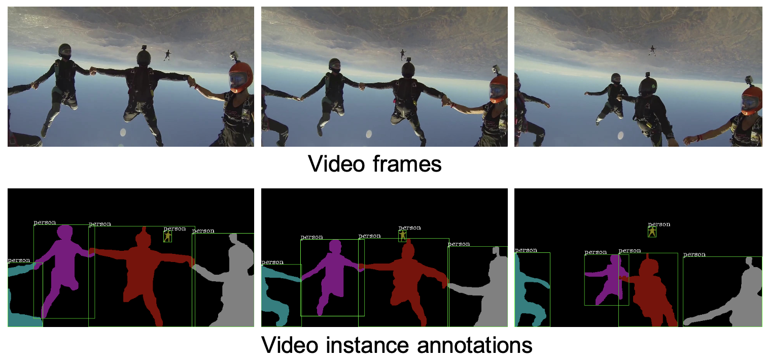 图1 视频实例分割任务示意