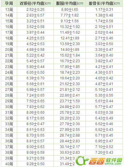 34周胎儿体重图片