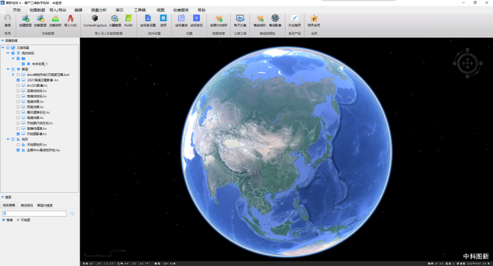  能跟CAD、BIM软件联合使用的地图神器，比奥维谷歌地图还方便！