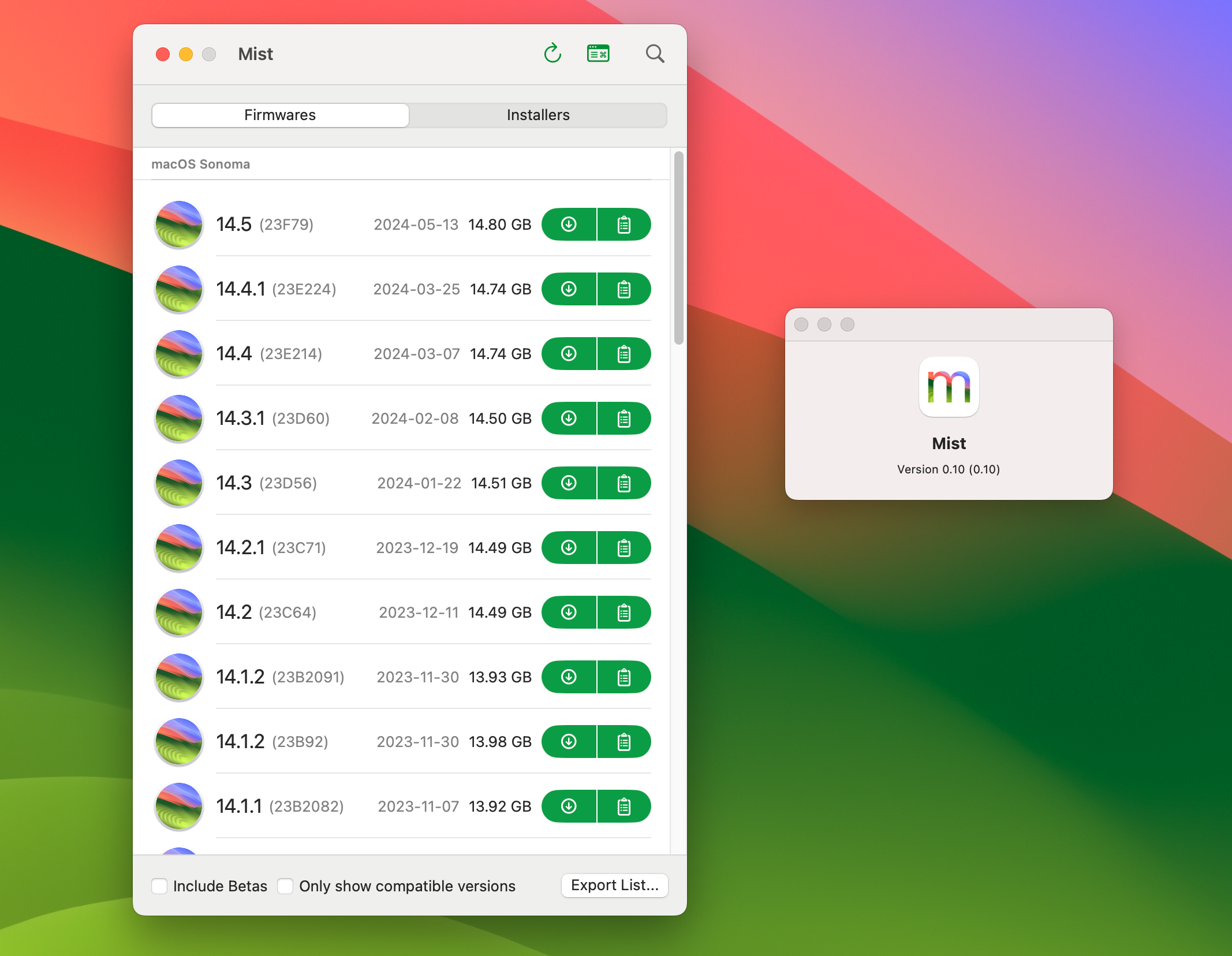 Mist for Mac v0.10 - OS系统安装包下载工具