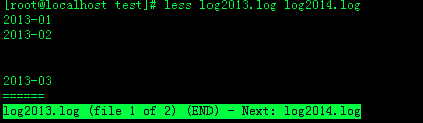Linux命令·less