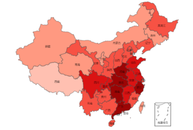 简单的行政区图