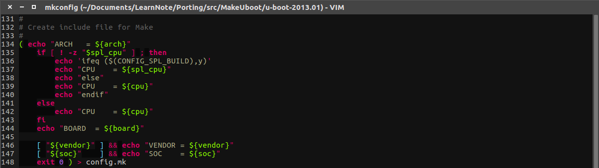 mkconfig (~-Documents-LearnNote-Porting-src-MakeUboot-u-boot-2013.01) - VIM_20170220_017.png-53.3kB