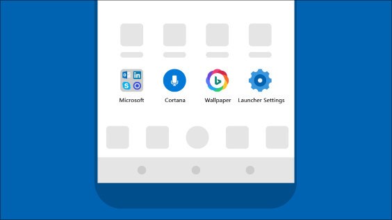 使用 Microsoft Launcher 应用在 Android 手机上实现 Microsoft 体验