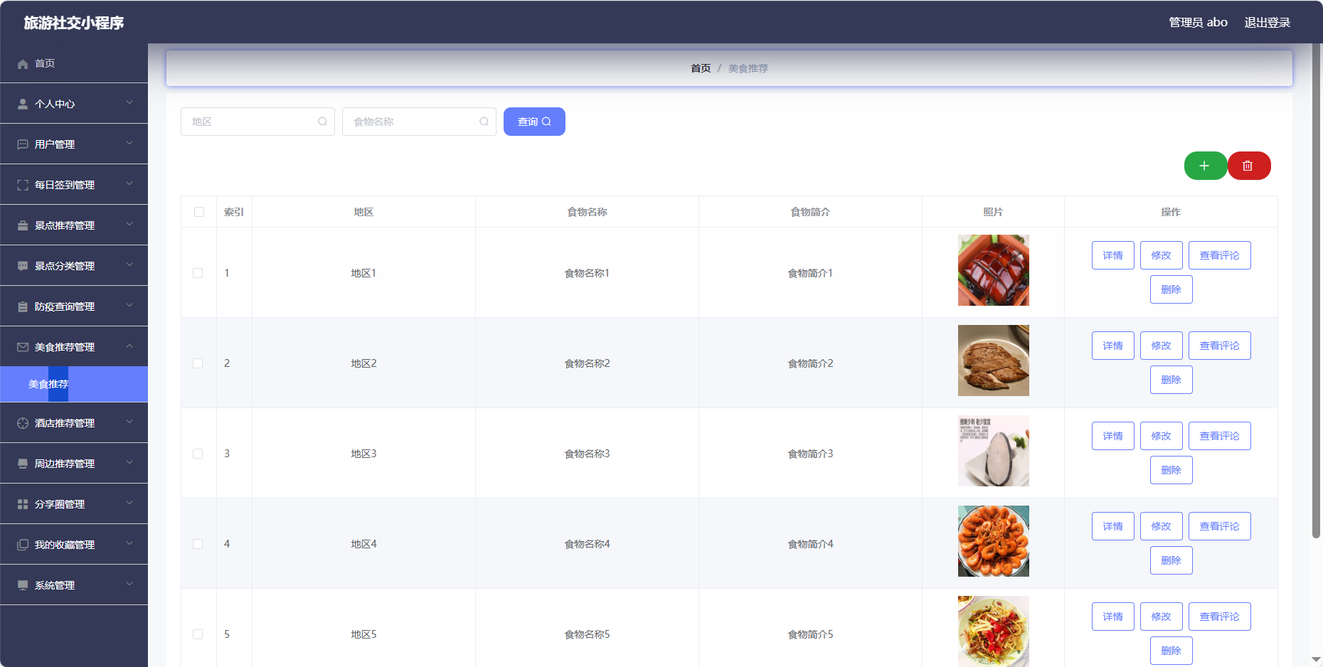 管理员-美食推介