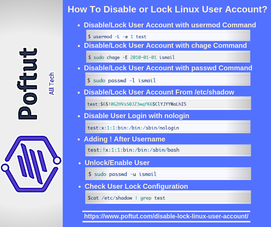 如何禁用或锁定Linux用户帐户?-CSDN博客
