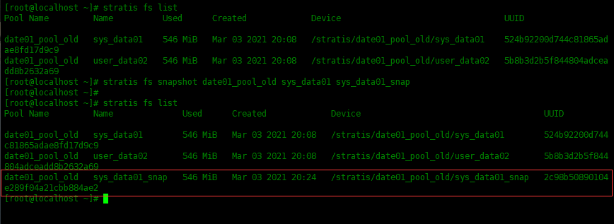 在Centos8 中使用Stratis管理本地存储（二）在Centos8 中使用Stratis管理本地存储（二）