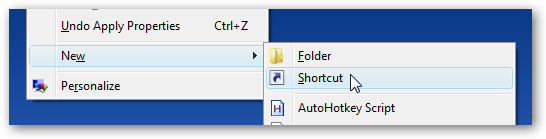 Create Shortcut