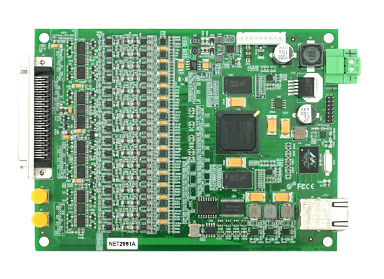 数据采集（DAQ）与控制 > 网口总线采集卡；网口采集卡：NET2991A；500KS/s 16位 16路同步模拟量输入，16路DIO。_信号采集