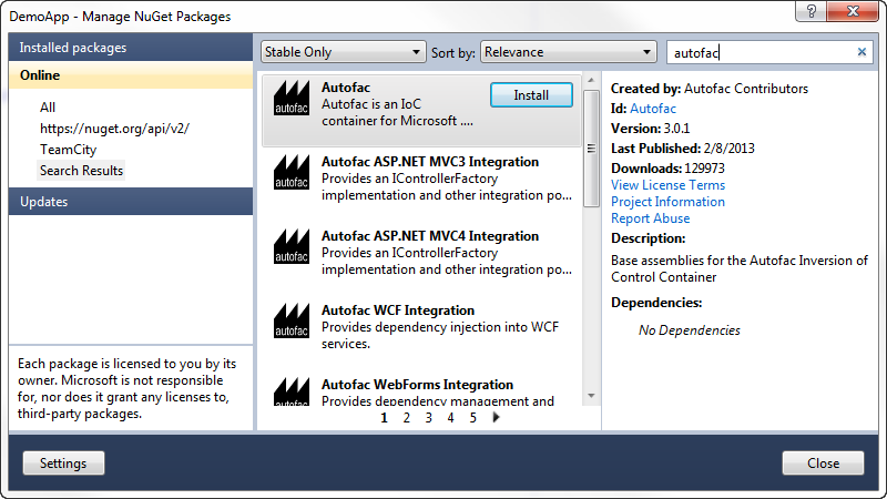 Getting Started With Autofac