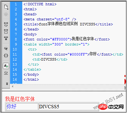 php怎么显示好看的字体颜色,网页中字体颜色设置方法的总结