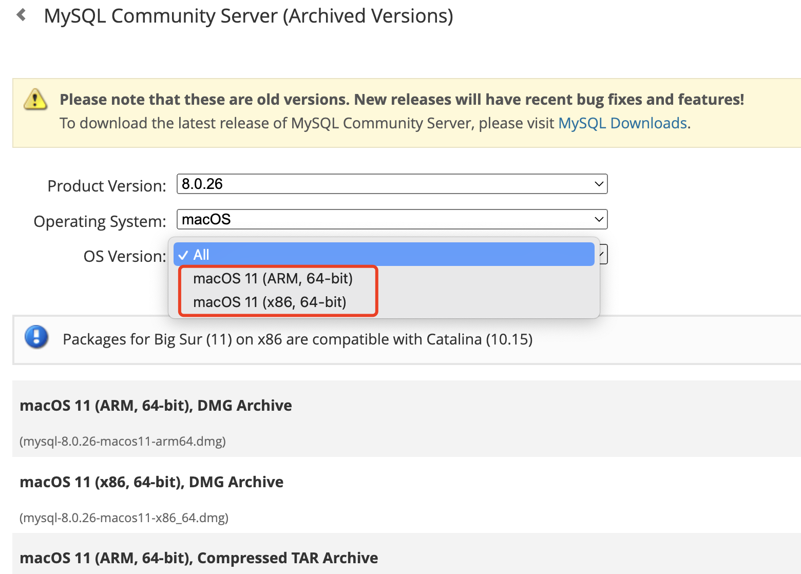 mac电脑mysql下载与安装