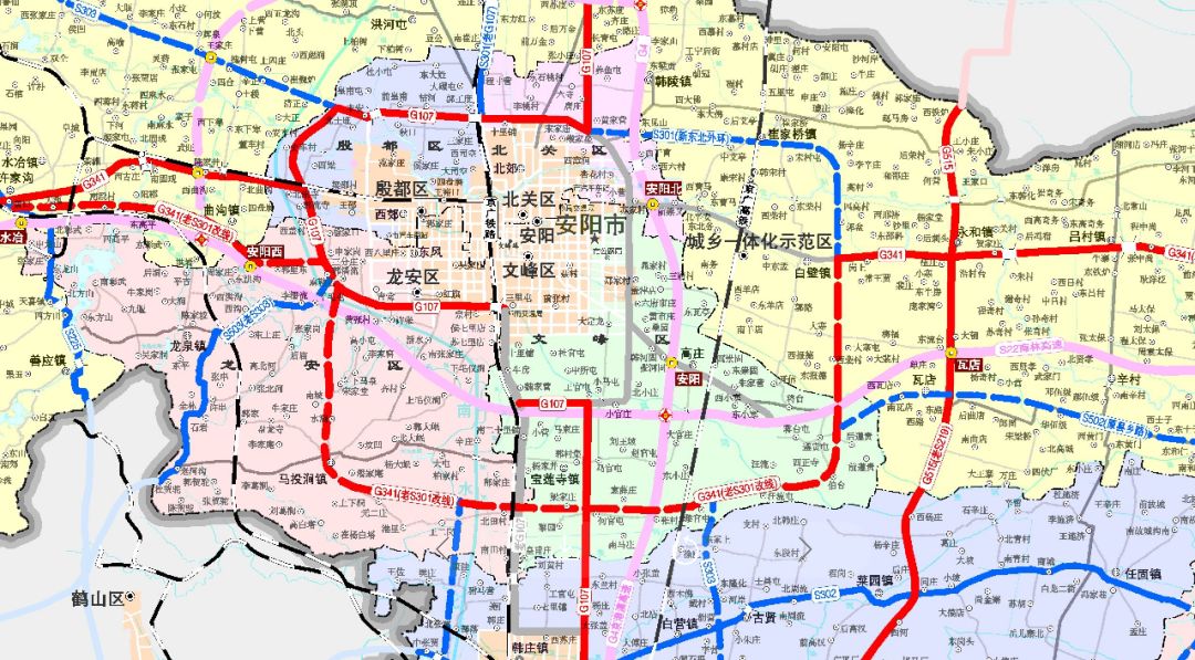 国道341以安阳县永和乡国道341与省道219交叉口处为起点,至南林高速